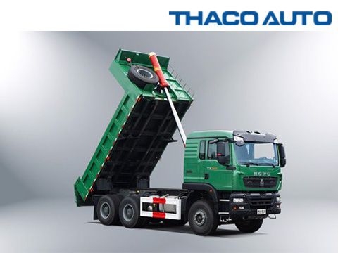 XE BEN HOWO TX D600 – 3 CHÂN THÙNG VUÔNG 9 TẤN