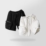  MEN - KEVIN - CARGO SHORT (black/white) 