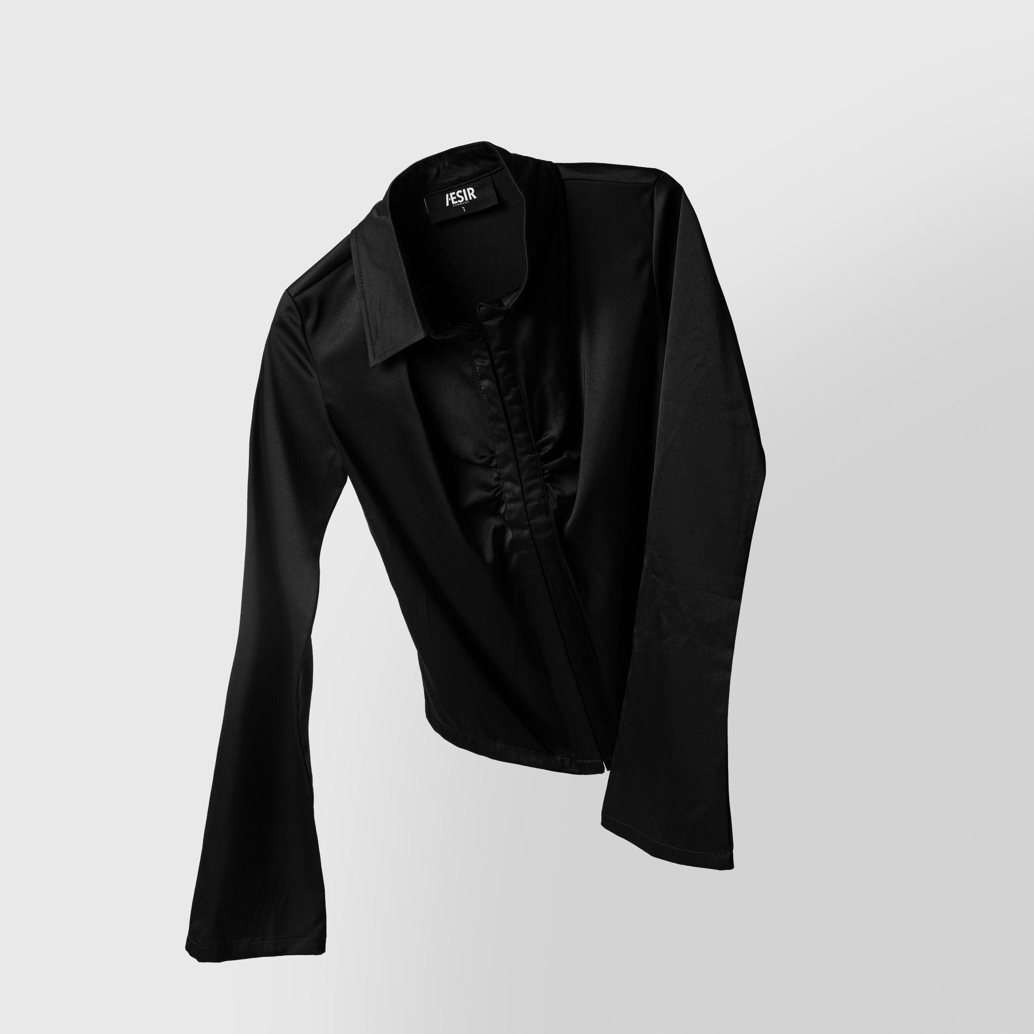  WOMEN - SILK SHIRT (black) 