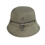  MEN - NYLON LOGO BUCKET HAT (black/green) 