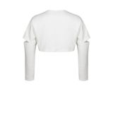  UNISEX - CUT OUT SWEATER (white/black) 