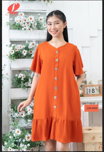 Đồ bộ mặc nhà đầm RAYON màu dáng xuông mềm mát - Q47119030