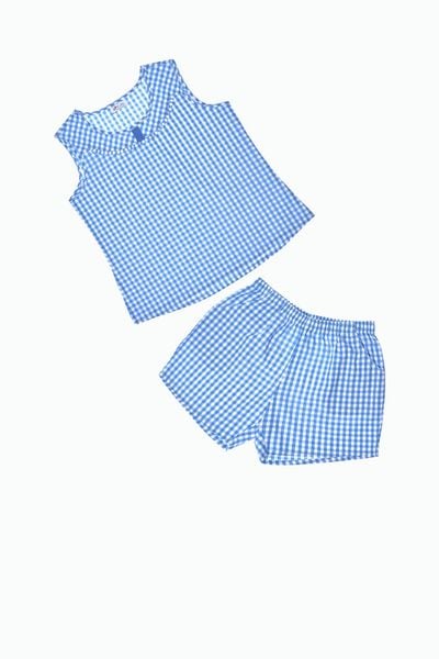 Q43218100 - Bộ ngắn mặc nhà COTTON họa tiết caro dễ thương