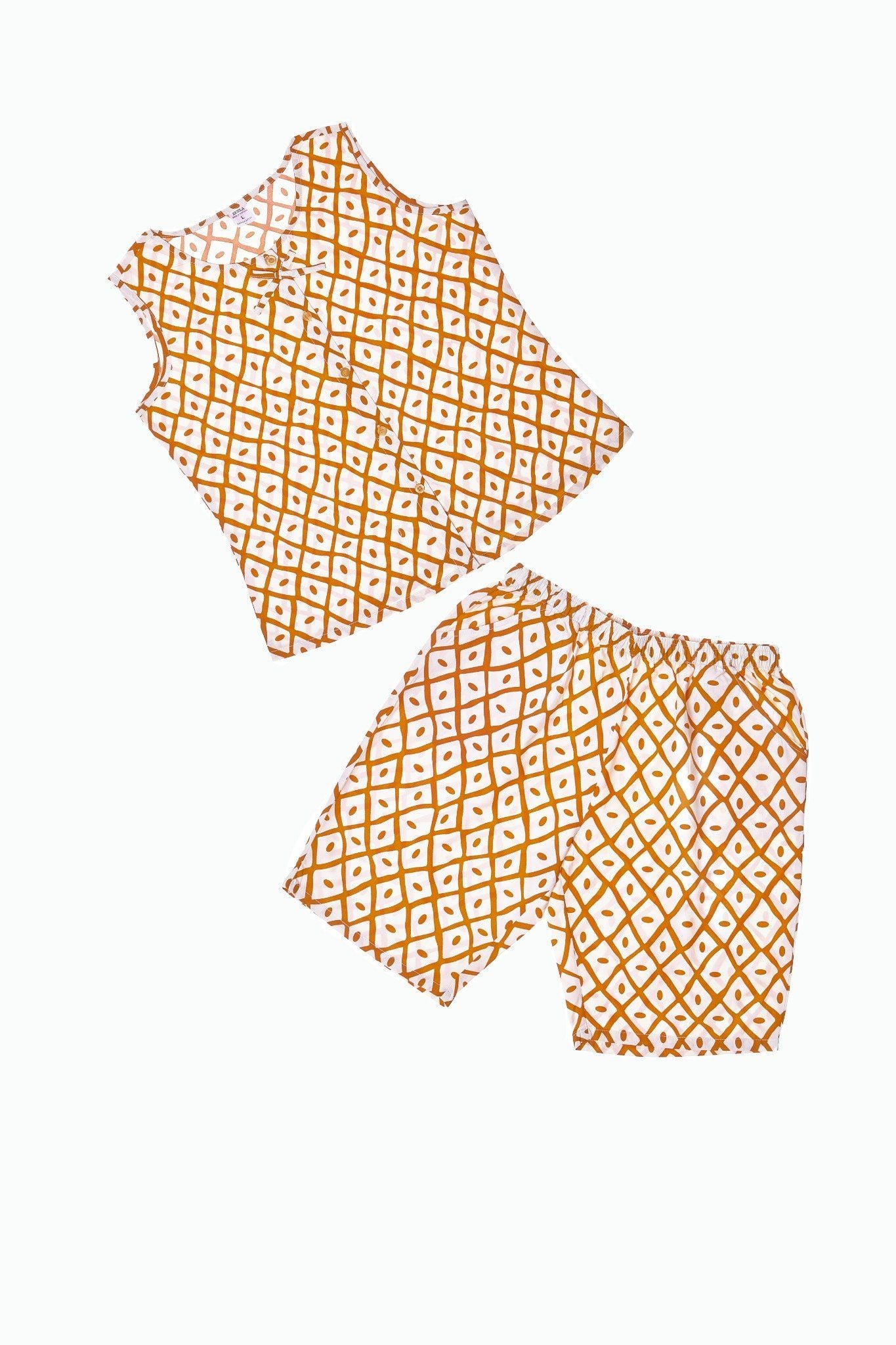 Z44219010 - Đồ bộ mặc nhà bộ lửng COTTON  in hoa