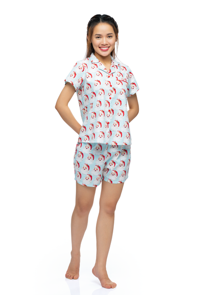 Z43219030 - Bộ ngắn Pijama mặc nhà Cotton họa tiết dễ thương