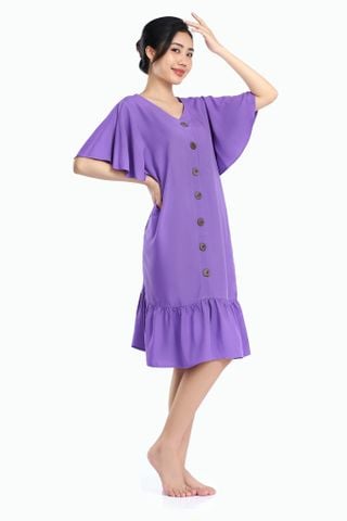 Đồ bộ mặc nhà đầm RAYON màu dáng xuông mềm mát - Q47119030