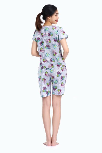 Z44219020 - Đồ bộ mặc nhà bộ lửng COTTON in hoa