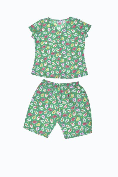 Z44219020 - Đồ bộ mặc nhà bộ lửng COTTON in hoa