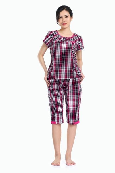 Q44318030 - Đồ bộ mặc nhà bộ lửng KATE sợi màu