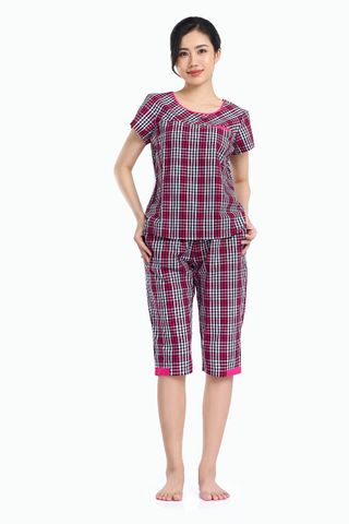 Q44318030 - Đồ bộ mặc nhà bộ lửng KATE sợi màu