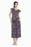  A48118020 - Đồ bộ mặc nhà bộ lỡ RAYON in hoa 