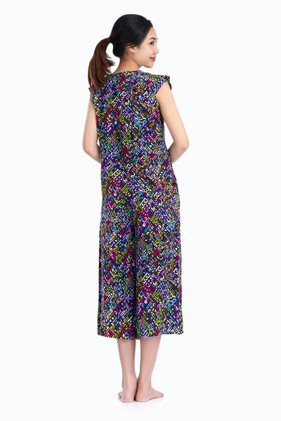 A48118020 - Đồ bộ mặc nhà bộ lỡ RAYON in hoa
