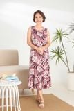  Q471132501 - Đầm mặc nhà dáng xuông Rayon hoa 