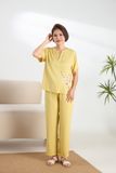  Bộ Dài in hoa Quế Lâm quần dài, tay ngắn chất vải rayon mềm mại, thoáng mát - A451242401 