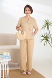  Bộ Dài in hoa Quế Lâm quần dài, tay ngắn chất vải rayon mềm mại, thoáng mát - A451242401 