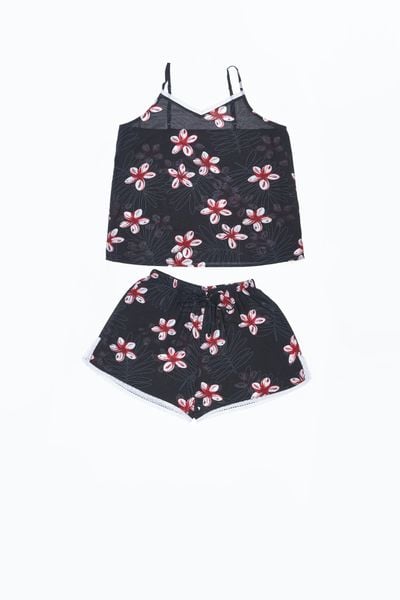 A43118010 - Đồ bộ mặc nhà bộ ngắn RAYON in hoa