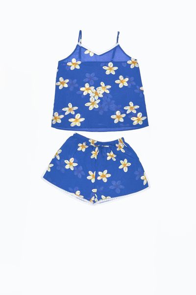  A43118010 - Đồ bộ mặc nhà bộ ngắn RAYON in hoa 