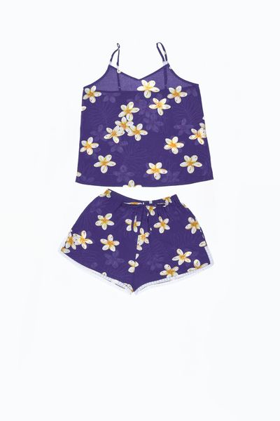 A43118010 - Đồ bộ mặc nhà bộ ngắn RAYON in hoa