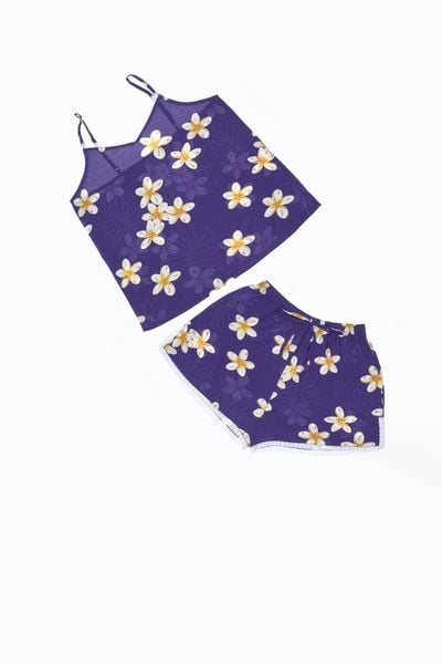 A43118010 - Đồ bộ mặc nhà bộ ngắn RAYON in hoa