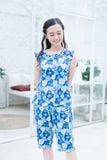  Đồ bộ mặc nhà bộ lửng Rayon in hoa - Q44118100 