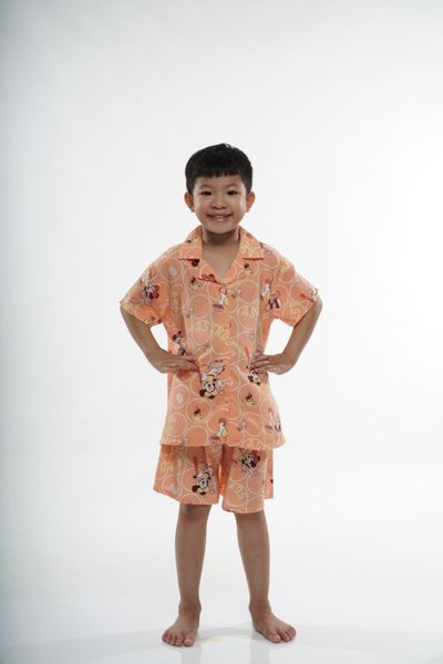 Q33112301 - Đồ  bộ mặc nhà bé trai Pijama quần ngắn áo cộc tay mềm mát an toàn cho da