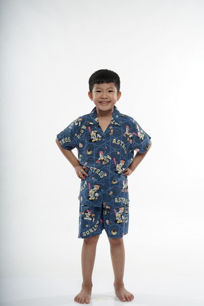 Q33112301 - Đồ  bộ mặc nhà bé trai Pijama quần ngắn áo cộc tay mềm mát an toàn cho da