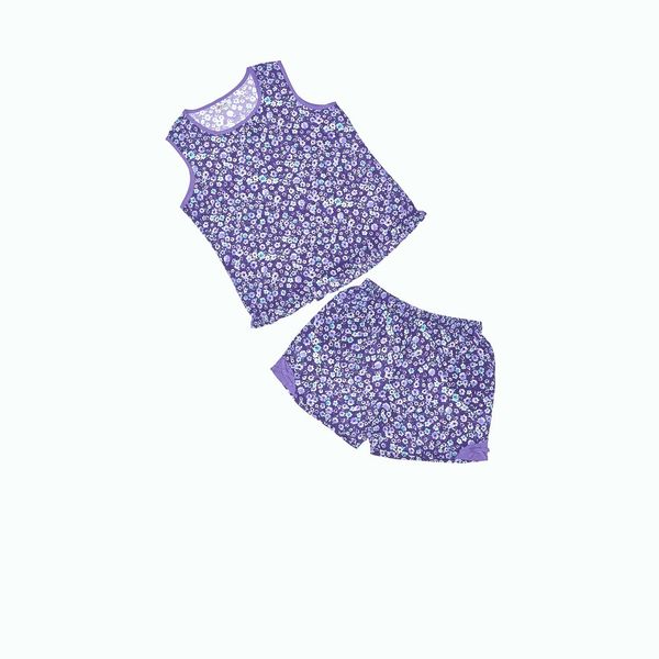 Q43118010 - Đồ Bộ Mặc Nhà Bộ Ngắn RAYON In Hoa