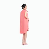  Q47128020 - Đầm mặc nhà trung niên, váy ngủ nữ sát nách màu trơn vải Rayon cổ đức thêu hoa tỉ mỉ, mềm mịn rộng thoải mái đủ kích cỡ 