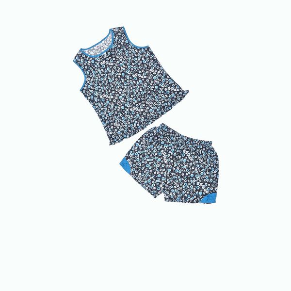 Q43118010 - Đồ Bộ Mặc Nhà Bộ Ngắn RAYON In Hoa