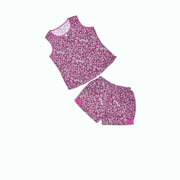 Q43118010 - Đồ Bộ Mặc Nhà Bộ Ngắn RAYON In Hoa