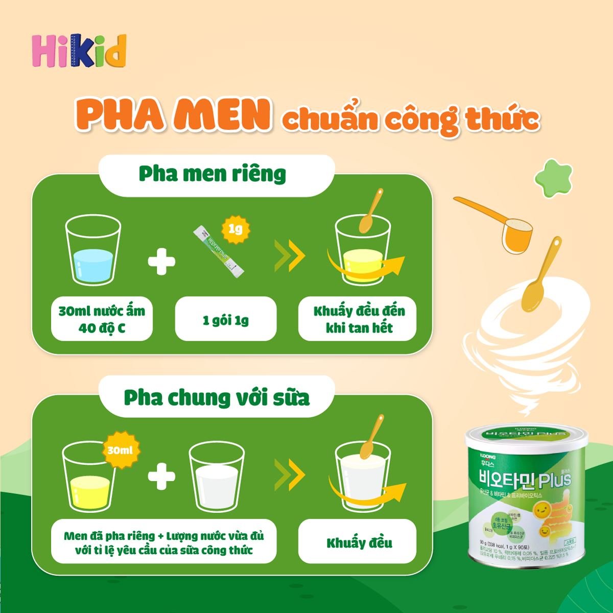 Men Tiêu Hoá ILDONG Hàn Quốc Cho Mọi Lứa Tuổi - Hộp 90 gói / 90g