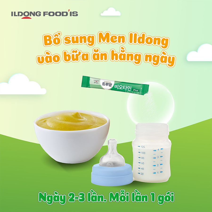 Men Tiêu Hoá ILDONG Hàn Quốc Cho Mọi Lứa Tuổi - Hộp 90 gói / 90g