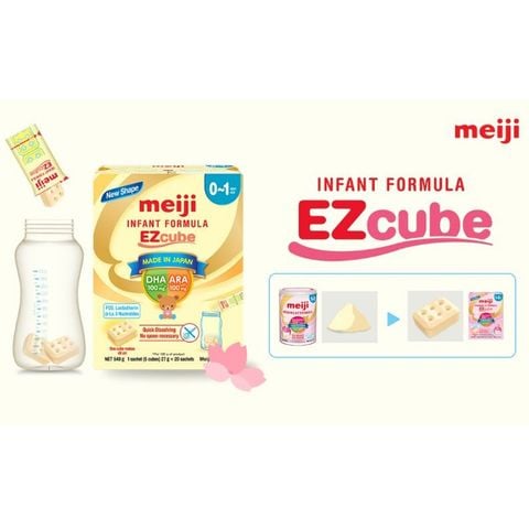 Sữa Meiji NHẬP KHẨU Nhật Lon, Thanh Số 0 (0-1) & Số 9 (1-3)- Sữa Bột Công Thức 800g