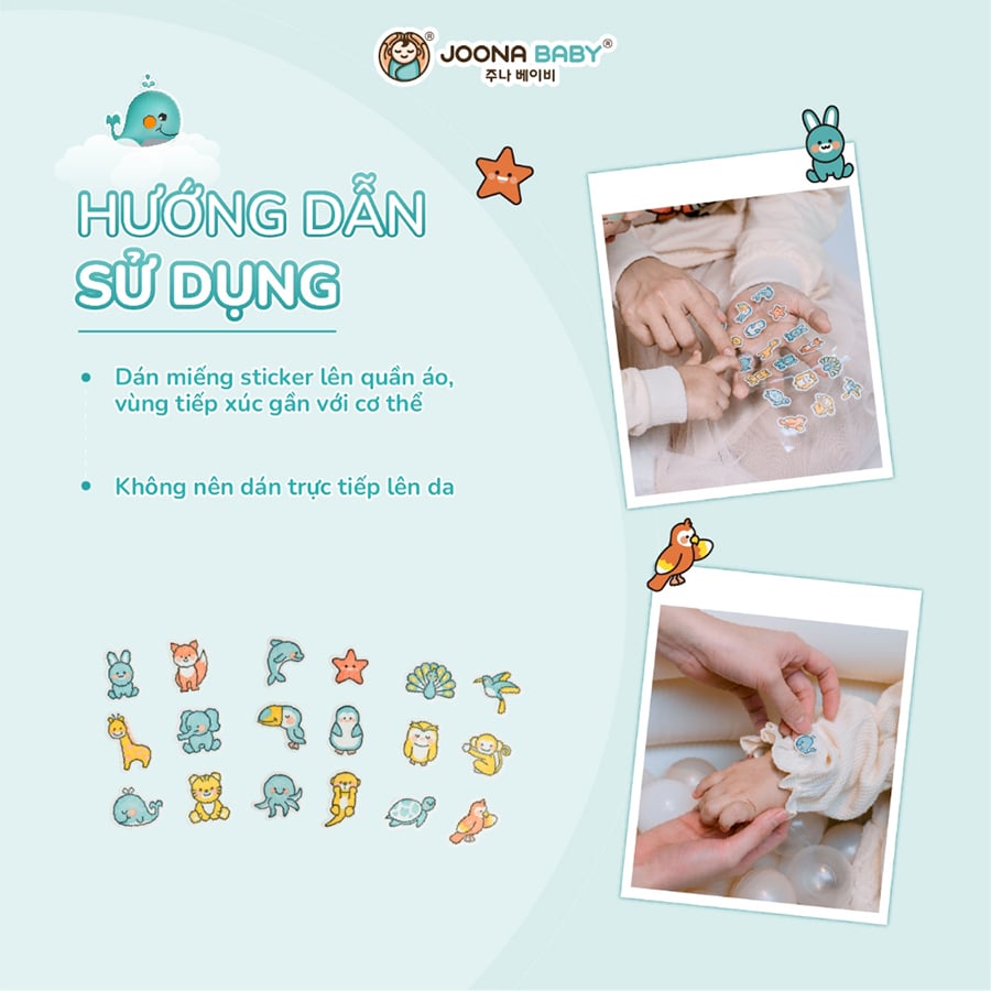 Miếng Dán Chống Muỗi Mozzie Guard Joona Baby - Hộp 54pcs