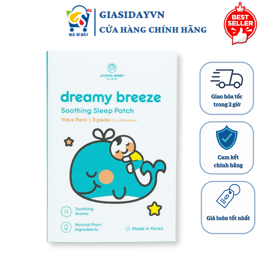 Miếng Dán Ngủ Ngon Dreamy Breeze Joona Baby - Hộp 54pcs