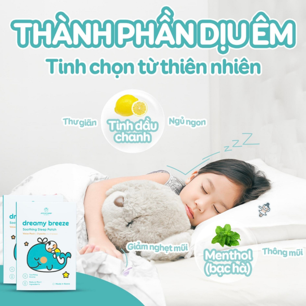 Miếng Dán Ngủ Ngon Dreamy Breeze Joona Baby - Hộp 54pcs