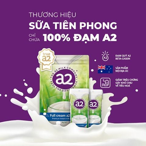 Sữa Tươi Nguyên Kem A2 Full Cream 200ml - Thùng 24 Hộp