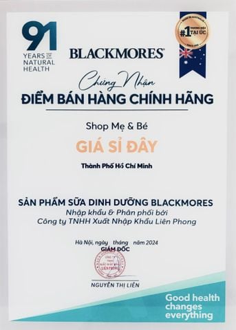 Sữa Blackmores JNR Balance+ Vanilla 850g cho trẻ 1-10 tuổi - Sữa Bột Công Thức