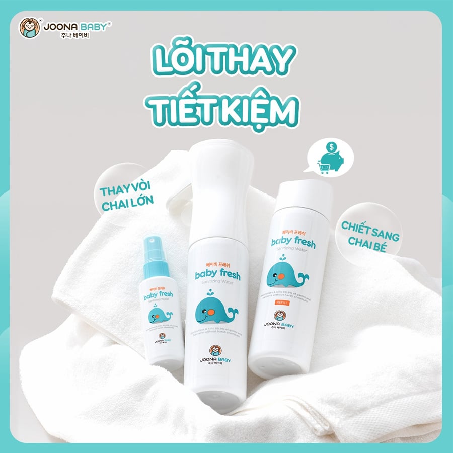 Xịt Khuẩn Khử Mùi Baby Fresh Joona Baby 300ml, 60ml