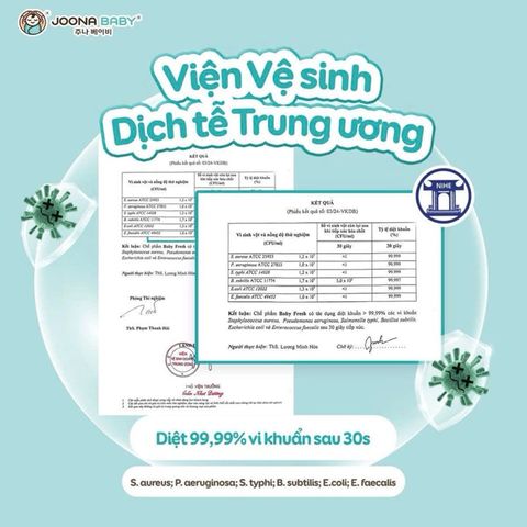 Xịt Khuẩn Khử Mùi Baby Fresh Joona Baby 300ml, 60ml