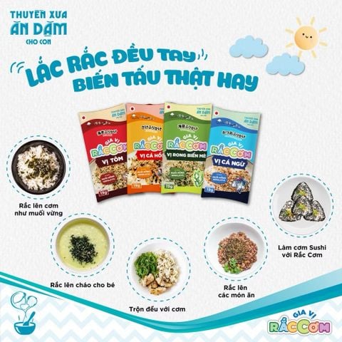 Gia Vị Rắc Cơm Ăn Dặm Thuyền Xưa Nguyên Liệu Nhật Bản Gói 19g Cho Bé Từ 1 Tuổi