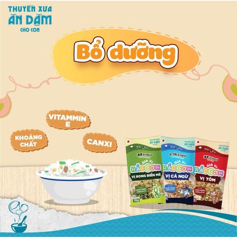 Gia Vị Rắc Cơm Ăn Dặm Thuyền Xưa Nguyên Liệu Nhật Bản Gói 19g Cho Bé Từ 1 Tuổi