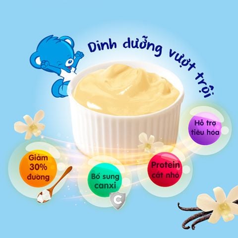 Váng Sữa Nestle Pháp Ăn Dặm 6M+ Vị Vani - Lốc 4 Hộp x 100g