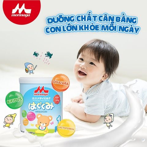 Sữa Morinaga NHẬP KHẨU Nhật Số 1, 2, 3 850g, 320g - Sữa Bột Công Thức