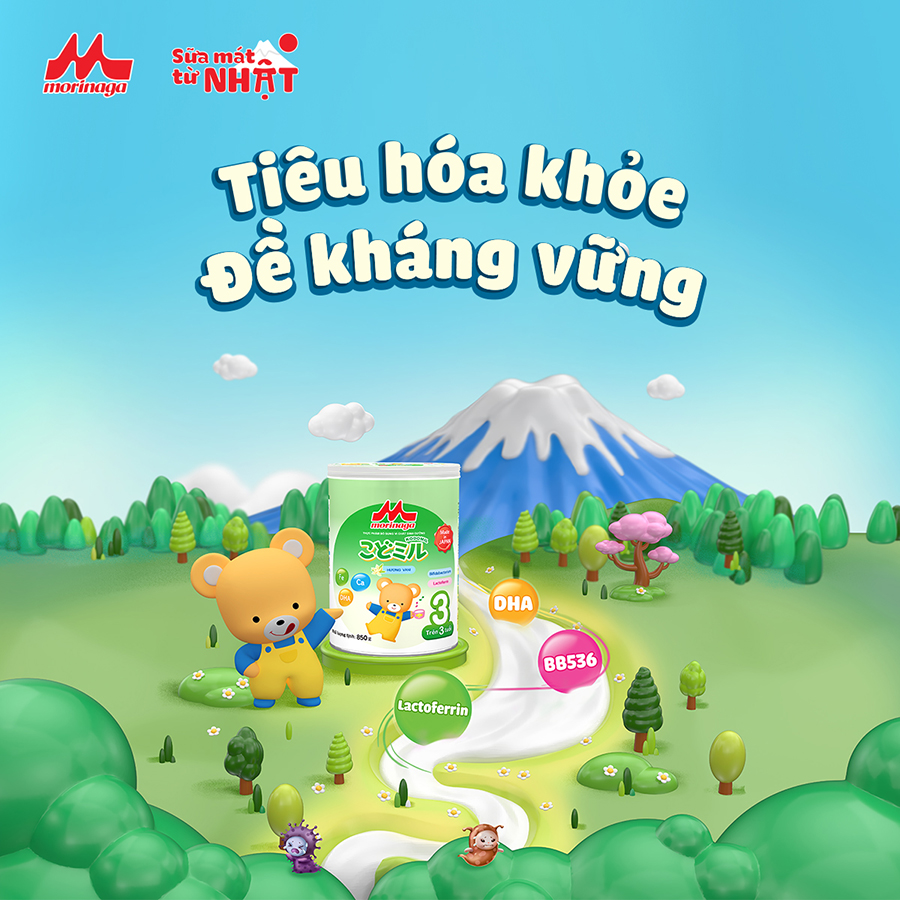 Sữa Morinaga NHẬP KHẨU Nhật Số 1, 2, 3 850g, 320g - Sữa Bột Công Thức