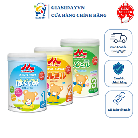 Sữa Morinaga NHẬP KHẨU Nhật Số 1, 2, 3 850g, 320g - Sữa Bột Công Thức