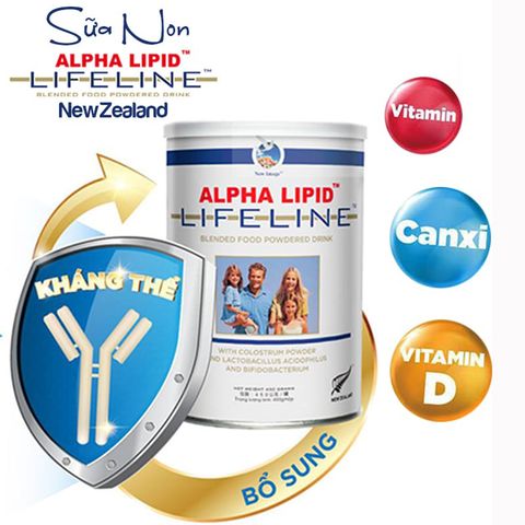 Sữa Non Alpha Lipid Lifeline NZ 450g