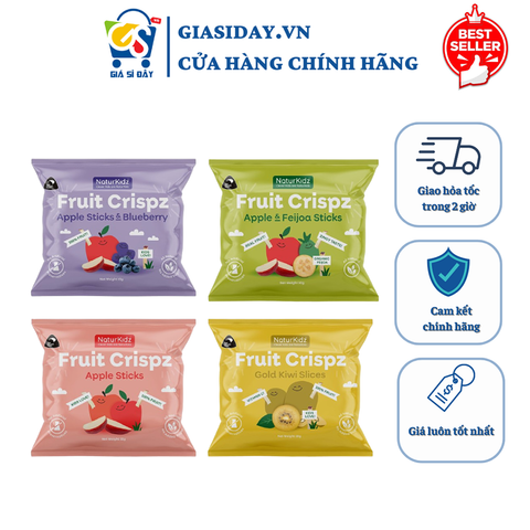 NaturKidz Trái Cây Sấy Lạnh Ăn Dặm Cho Bé 1Y+ New Zealand - Túi 10g
