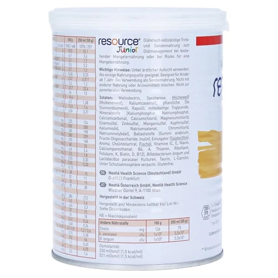 Sữa Béo Tăng Cân Đức Nestle Resource Junior 400g - Sữa Bột Công Thức