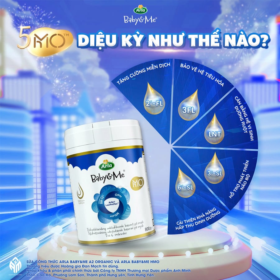 Sữa Arla Baby&Me HMO / A2 Organic 600g,800g - Sữa Bột Công Thức
